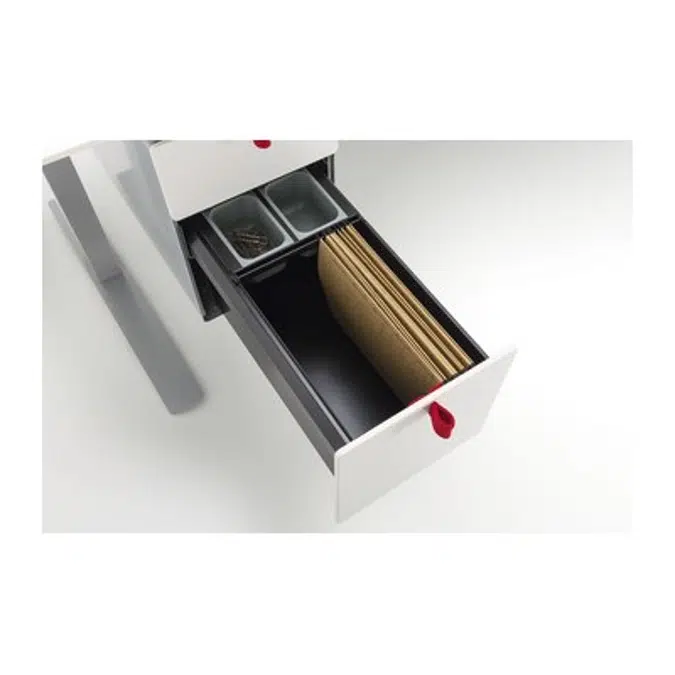 HAFELE Accessories Pedestal with System Drawer and Suspension File Drawer Large