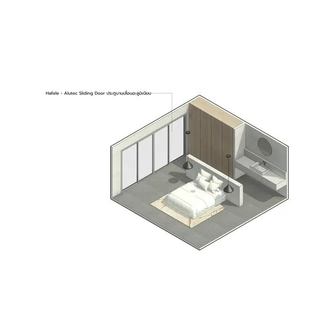 Energy Saving Series- bedroom 25 Sqm.