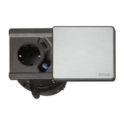 Image for HAFELE Powerdocks Charging Station Side