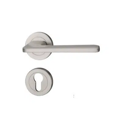 Image pour HAFELE Wooden Swing Door Lever Handle PC LEV HDL SET8 BR130x62mm