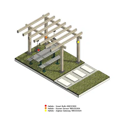 bilde for Sitting area in the middle of the garden