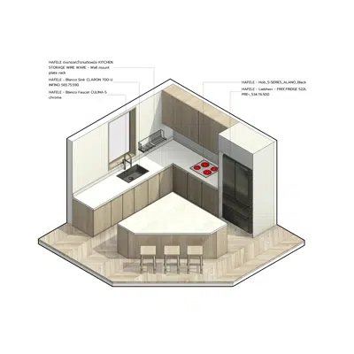 imagem para Odd floor plan Series Kitchen