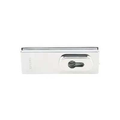 HAFELE Glass Swing Door Patch Fittings Corner Lock with PC Aperture图像