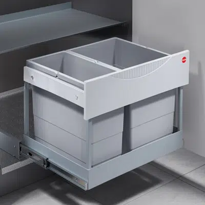 Imagem para HAFELE Waste Bins Systems for screw fixing to base panel Hailo Raumspar-Tandem TR Swing}