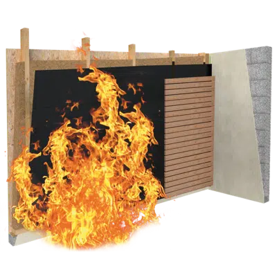 billede til SOLITEX FRONTA QUATTRO FB® connect - Flame-resistant breather membrane (WRB) for open-jointed cladding