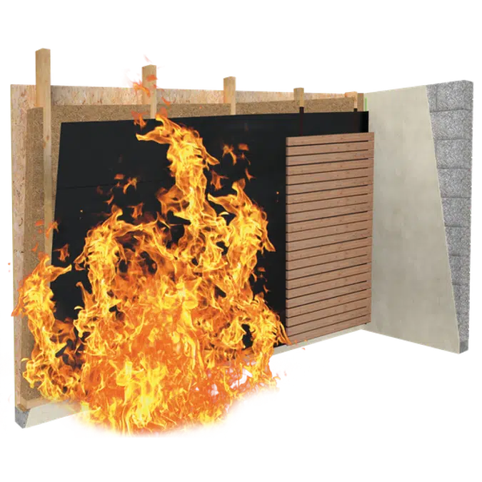 SOLITEX FRONTA QUATTRO FB® connect - Flame-resistant breather membrane (WRB) for open-jointed cladding