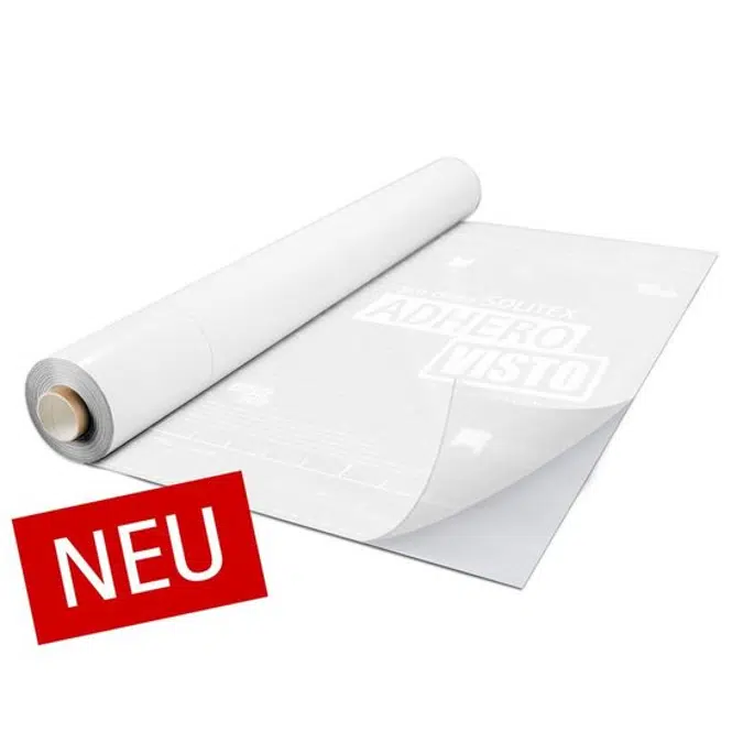 SOLITEX ADHERO VISTO® - Transparente vollflächig klebende Luftdichtungs- und Witterungsschutzbahn