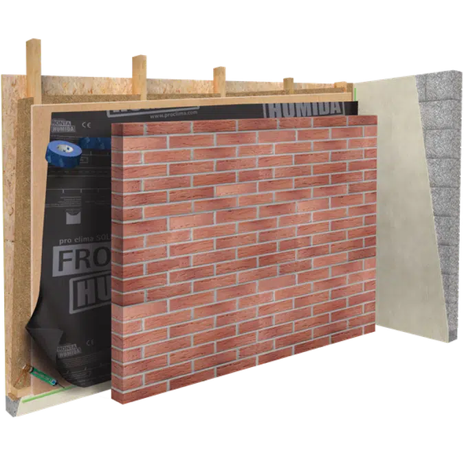 SOLITEX FRONTA HUMIDA Breather membrane (WRB) for behind ventilated facing walls