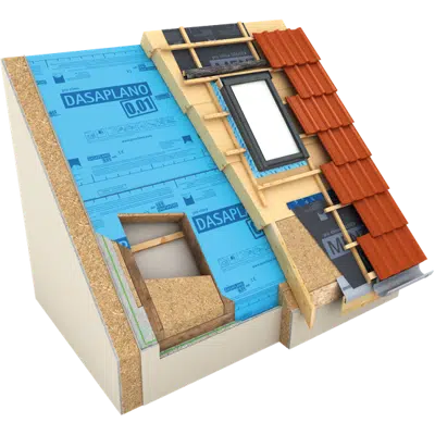 DASAPLANO 0,01® connect  - Airtightness membrane for roof refurbishment  için görüntü