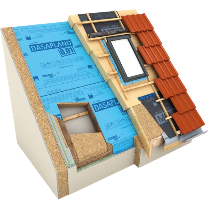 DASAPLANO 0,01® connect  - Airtightness membrane for roof refurbishment 