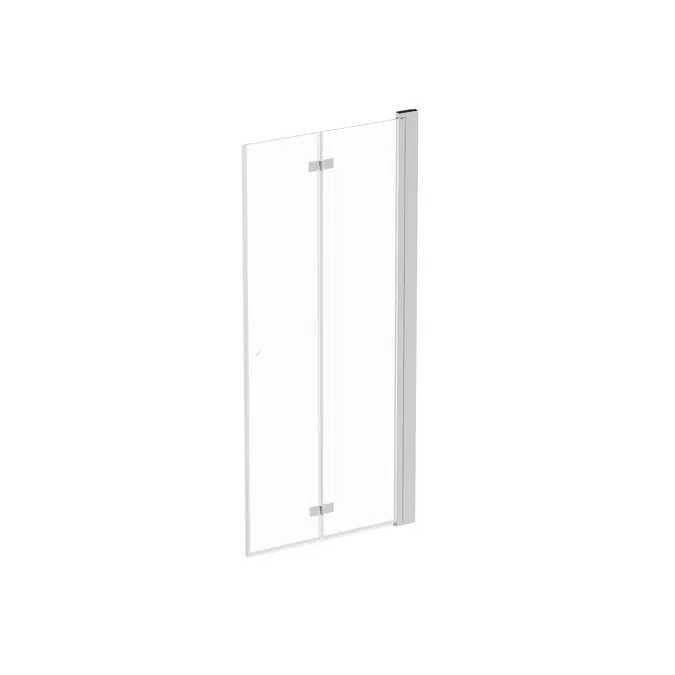 Square shower door Folding, right 90cm