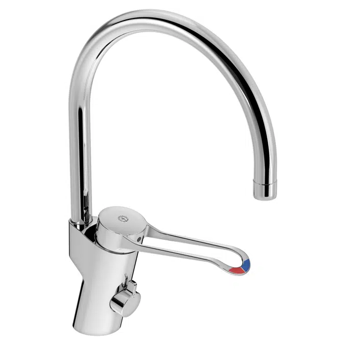 Kitchen mixer New Nautic - high Spout, shut off, care lever