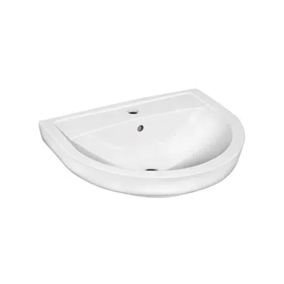 Bathroom sink Nordic3 410055 - for bolt/bracket mounting 55 cm