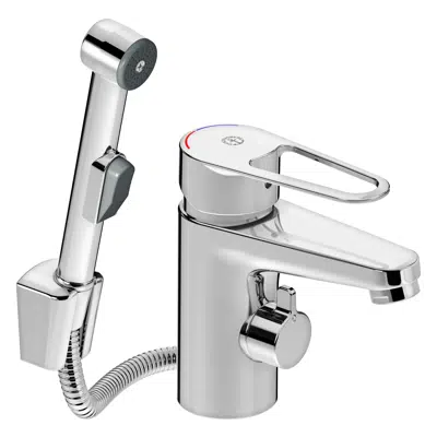 Washbasin mixer New Nautic, shut off and side spray