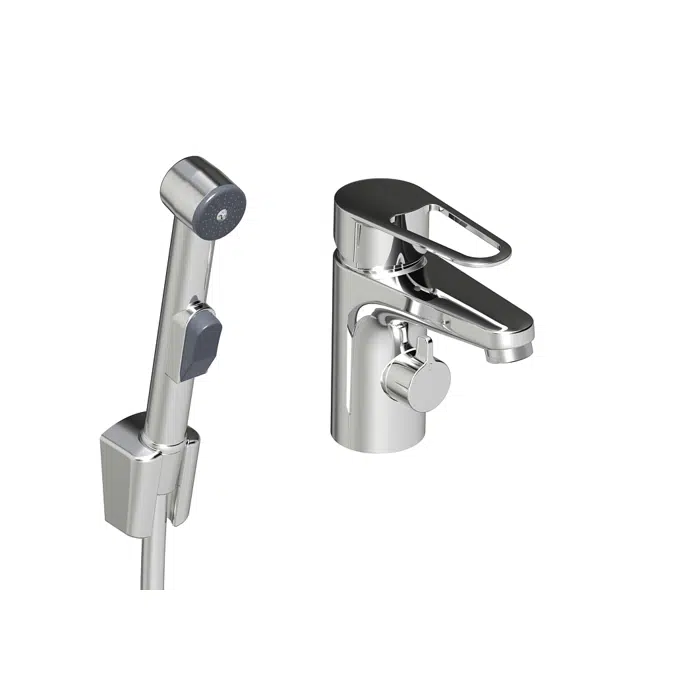 Washbasin mixer New Nautic, shut off and side spray