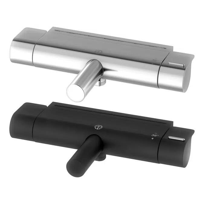 Downward shower connection, fixed bathtub spout, 150 c-c