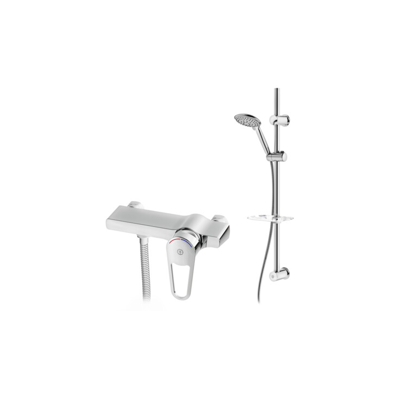 Imagem para Shower mixer New Nautic - Singel lever. Shower pack incl. shower set, 150 c-c}
