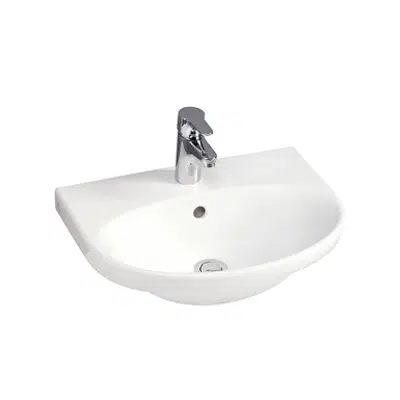 Small bathroom sink Nautic 5550 - for bolt/bracket mounting 50 cm 