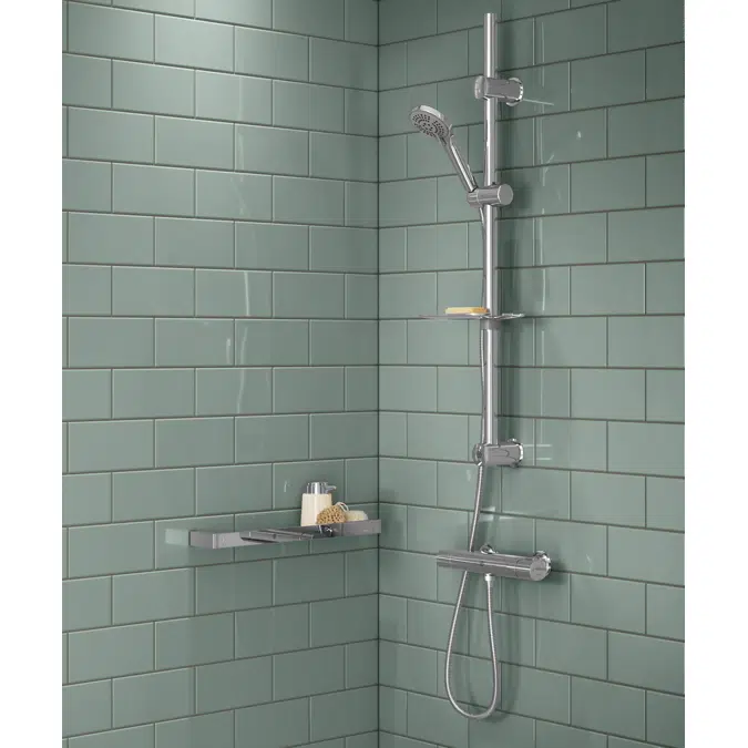 Shower mixer Atlantic 2.1 - Connection down, lead-free, 150 c-c, Energi A-classified shower set