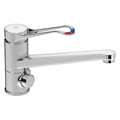 Kitchen mixer New Nautic - low Spout, shut off, care lever