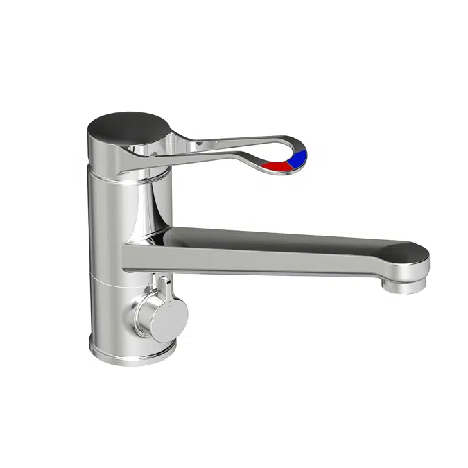 Kitchen mixer New Nautic - low Spout, shut off, care lever