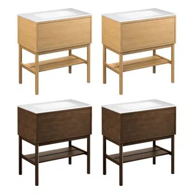 Image for Ducentic Vanity 80cm with leg frame