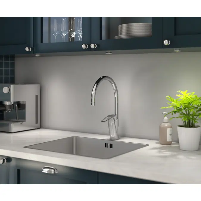 Kitchen mixer New Nautic - high Spout