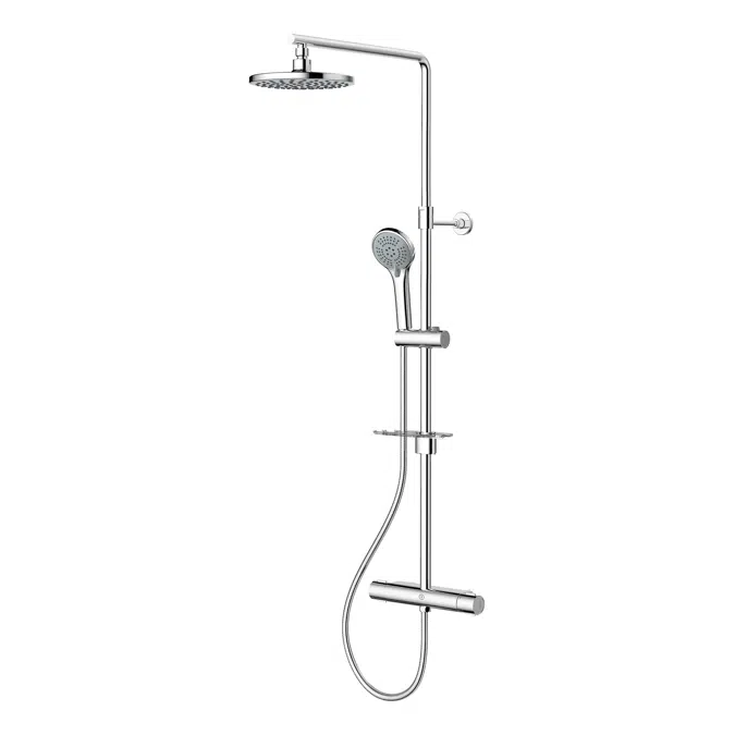 Shower column New Nautic 2.2 - Lead-free, outlet up & down, 150 c-c, with shower set