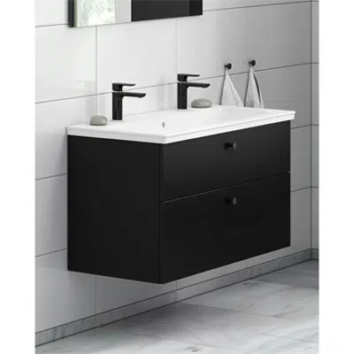 Bathroom Vanity unit Artic with two tap holes - 100 cm