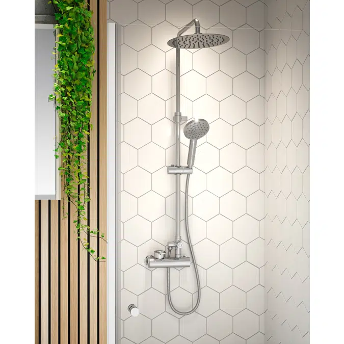 Shower connection upwards, 150 c-c