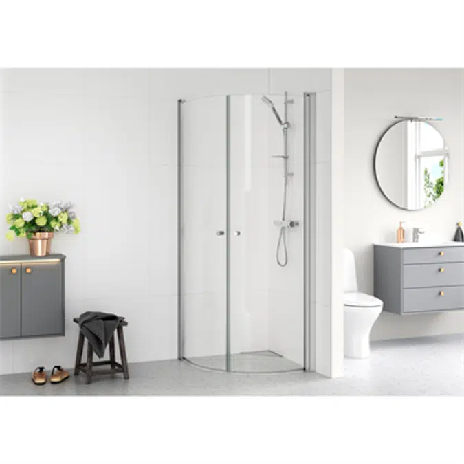 Shower door Round 80