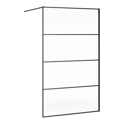 Shower Wall Black 100 cm