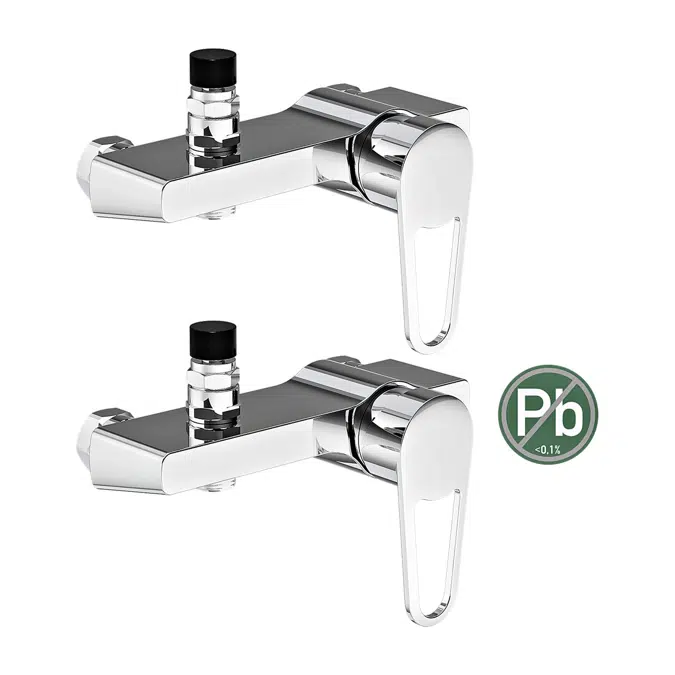 New Nautic Wash trough mixer. With vacuum valve, 150 c-c