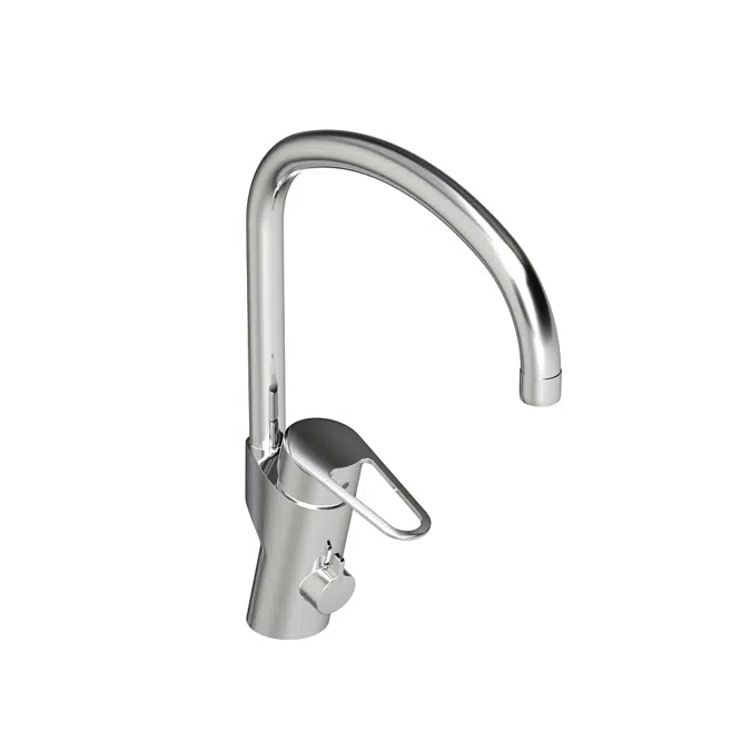 Kitchen mixer New Nautic - high D-spout, shut off