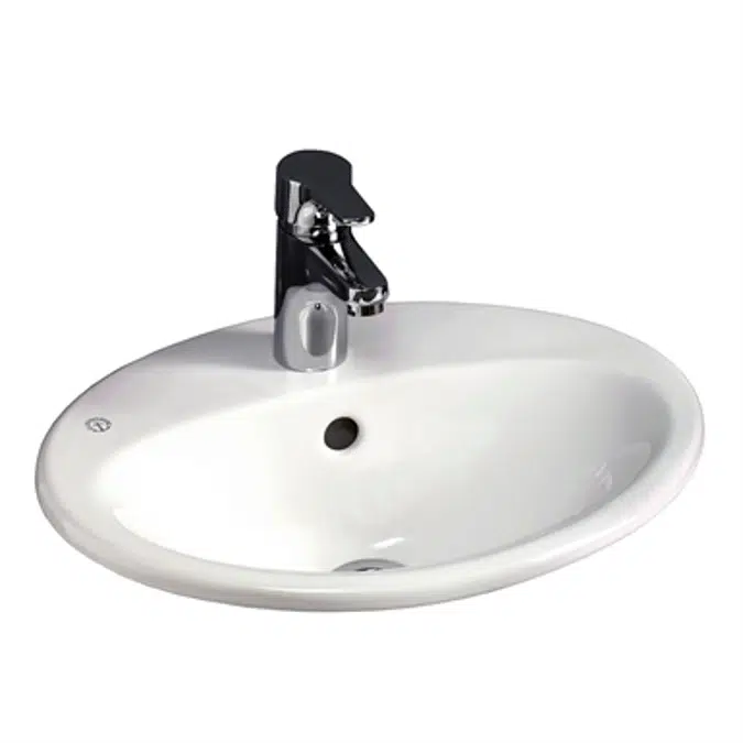 BIM objects - Free download! Bathroom sink Nautic 5545 - for bult-in 45 ...