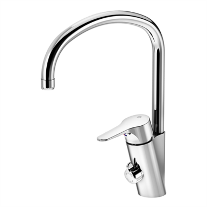 BIM objects Free download! Kitchen faucet Nautic with high spout