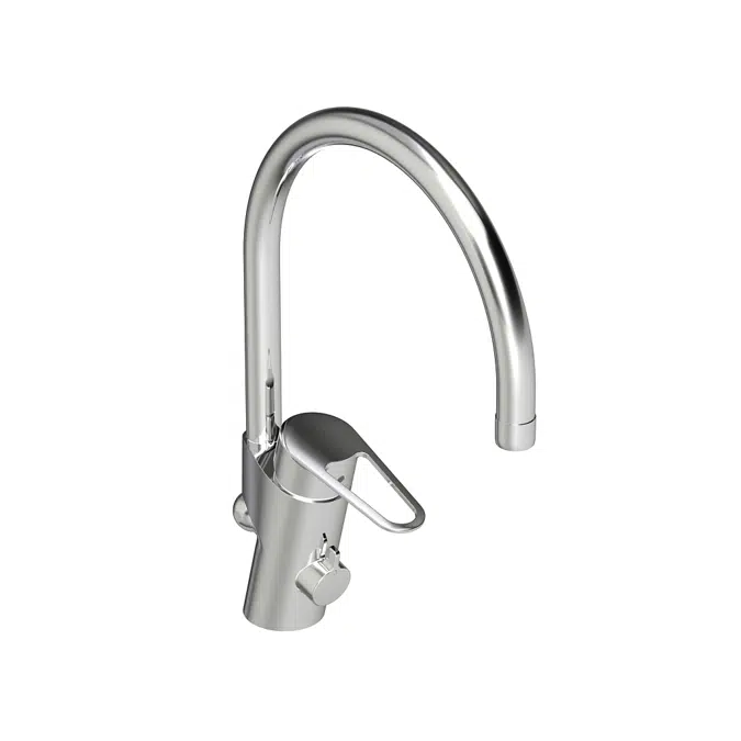 Kitchen mixer New Nautic - high Spout, shut off bench