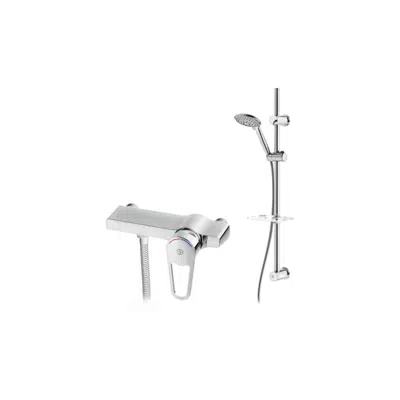 Shower mixer New Nautic - Singel lever. Shower pack incl. shower set, 160 c-c