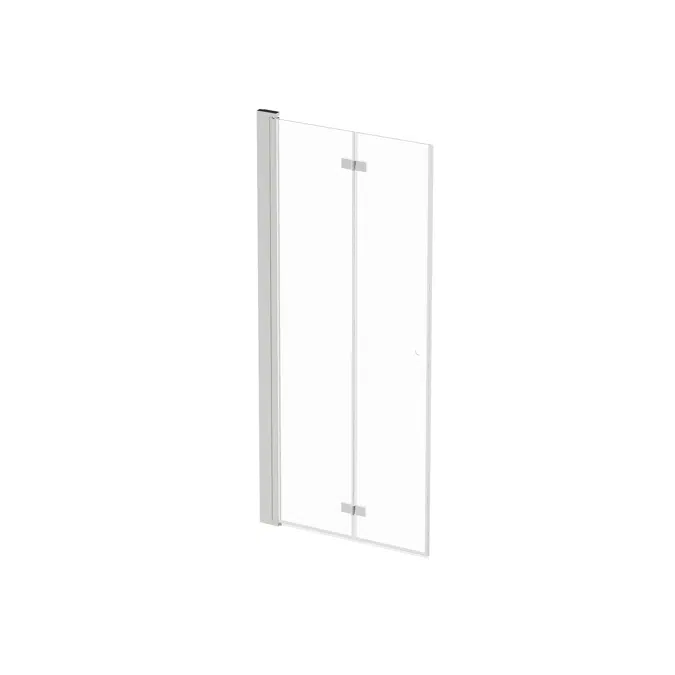 Square shower door Folding, left 90cm