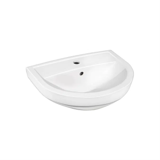 Small bathroom sink Nordic3  410050 - for bult/bracket mounting 50 cm