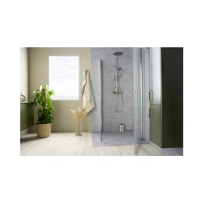 Shower column Atlantic with shower column Round 160 c-c