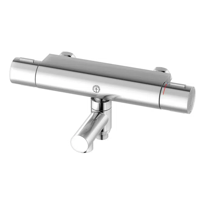 Swiweling bath spout, outlet downward, 150 c-c
