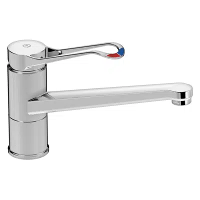 Kitchen mixer New Nautic - low Spout, shut off, care lever