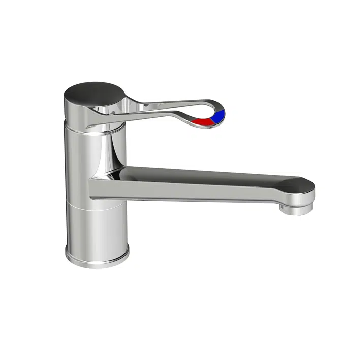 Kitchen mixer New Nautic - low Spout, shut off, care lever