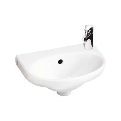 Small bathroom sink Nautic 5540 - for bolt mounting 40 cm