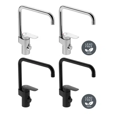 Atlantic Kitchen mixer, high, with shut off