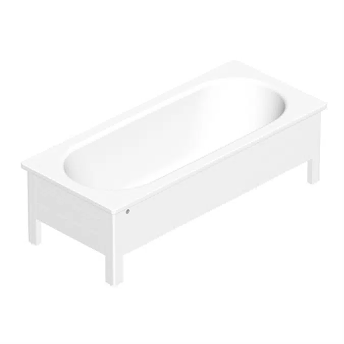 Bathtub with half panel, Duo – 1600 x 700