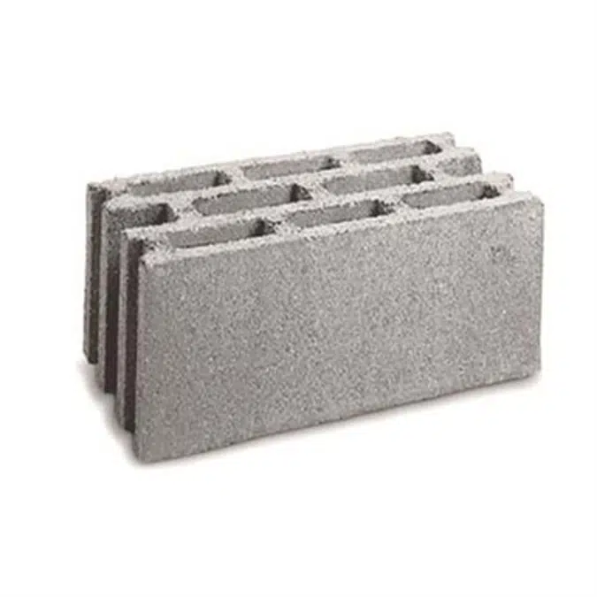 BK 25P - lightweight concrete blocks - rough finish for plaster