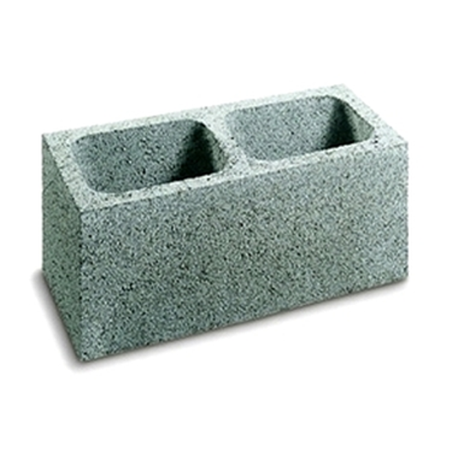 BK 20 2F - concrete blocks - smooth finish