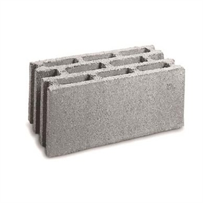 BK 25P - concrete blocks - rough finish for plaster